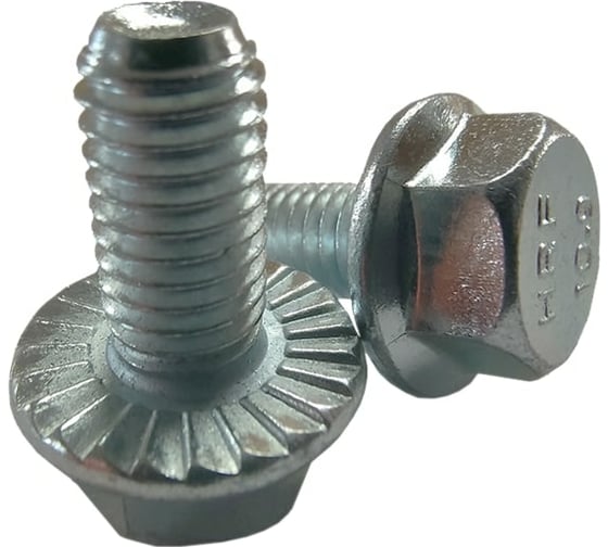 Изображение товара Болт с фланцем ZAMETAL 16x25 10.9 DIN 6921 оц., с насеч. уп. 50 шт ZA102392