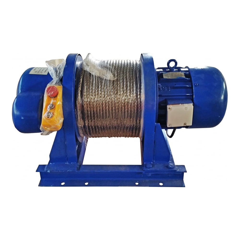 Изображение товара Электрическая строительная лебедка KСD1000 100м 380В мощность 3 кВт грузоподъемность 2000 кг