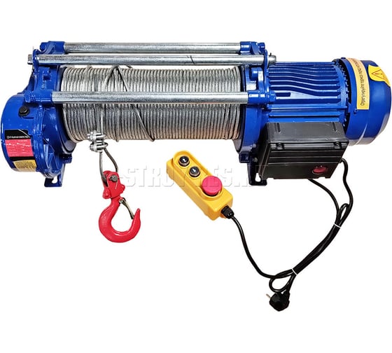 Изображение товара Лебедка электрическая Строительные ресурсы KCD500кг/60м/220В с вольтметром 5006022V