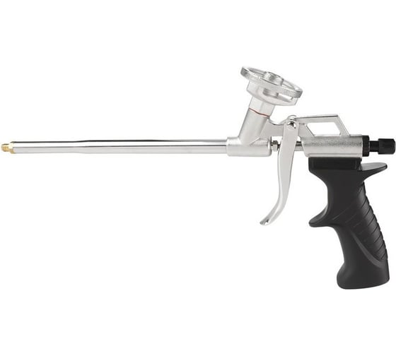 Изображение товара Пистолет для монтажной пены Workpro (ствол и игла-нерж.сталь, корп. никель+4 пластик. удлинителя) , WP329048