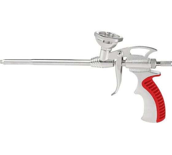 Изображение товара Пистолет для монтажной пены Workpro никелированный (ствол и игла-нерж.сталь,+4 пластик. удлинителя) , WP329046