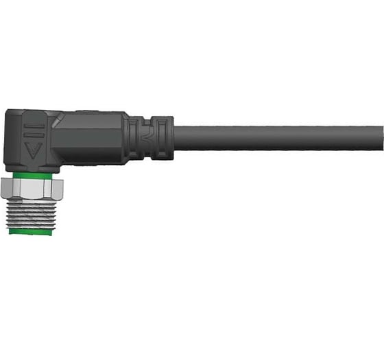 Изображение товара Соединитель кабельный VELLEDQ M12-M04S-10.0PVC/BK Вилка,Угловой с кабелем,Пластик 4-PIN IP67,кабель10 м,60 DC 08-00045864