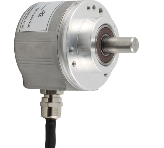 Изображение товара Инкрементальный программируемый энкодер INNOCONT D=58мм, выступающий вал 8мм, 3000 имп/об, 5…30VDC, выход TTL EIP 58BO 8630V3000-R2
