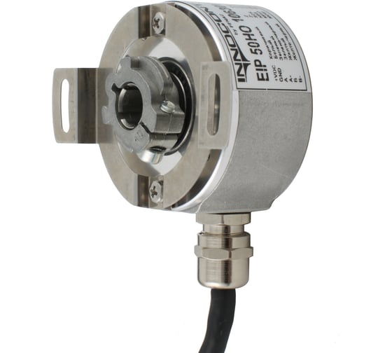 Изображение товара Инкрементальный программируемый энкодер INNOCONT D=50мм, полый вал 12мм, 3000 имп/об, 5…30VDC, выход TTL/HTL EIP 50HO 12630V3000-R2