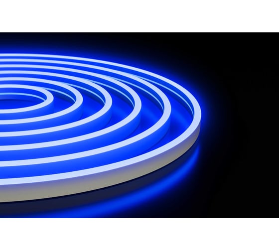 Изображение товара Светодиодный неон Apeyron 24В, 10Вт/м, синий, smd 2835 120д/м, PCB 8мм,6х12мм, 5м, IP65 / 17-303