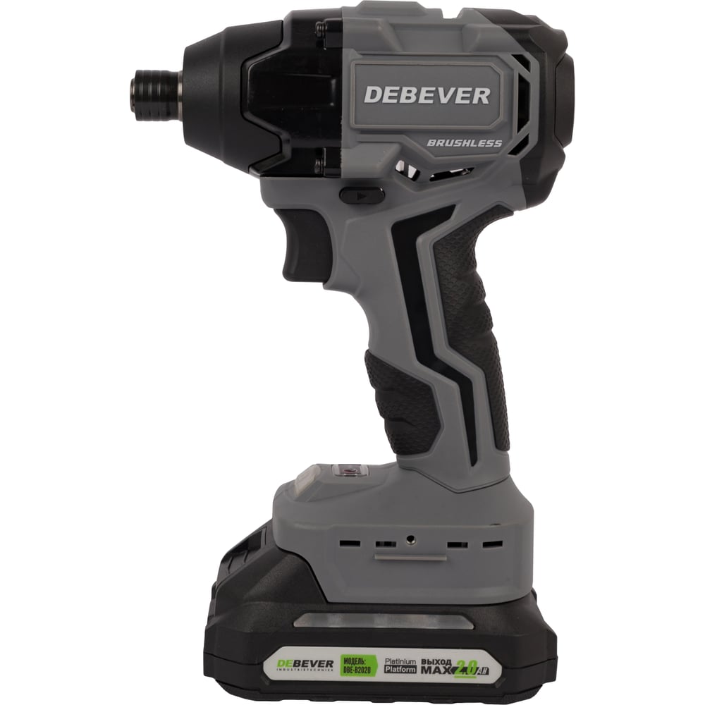 Изображение товара Аккумуляторный ударный шуруповерт Debever 3 скорости 200Nm с кейсом и аккумулятором 20В