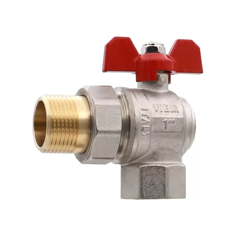 Изображение товара Угловой кран ViEiR с американкой 3/4 для бытовых сантехнических систем