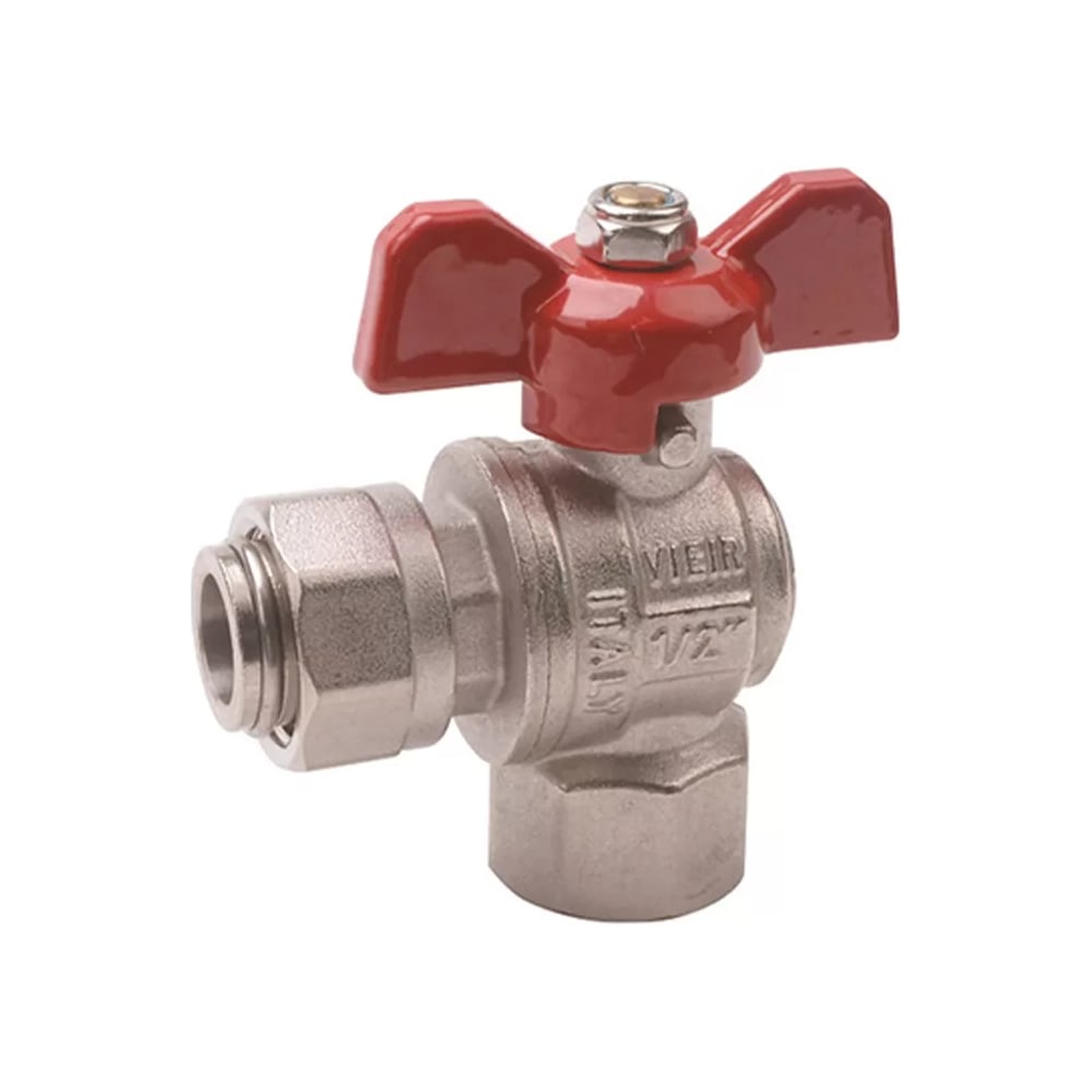 Изображение товара Кран угловой ViEiR с накидной гайкой 1/2 для подключения водопровода