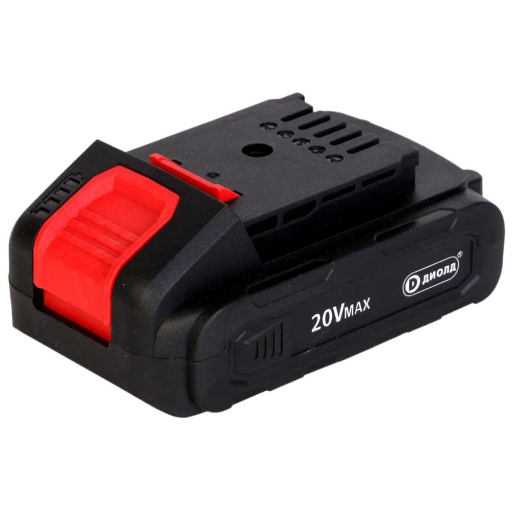 Изображение товара Аккумулятор ДИОЛД 20/2.0 серия ЛИ-02С Li-Ion 20V 2.0А*ч индикатор заряда