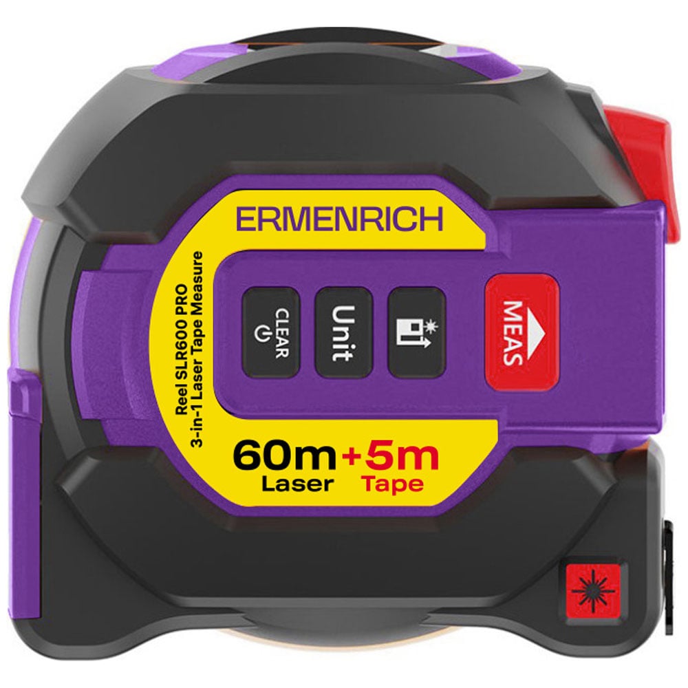 Изображение товара Рулетка с лазерным дальномером Ermenrich Reel SLR600 PRO 86175
