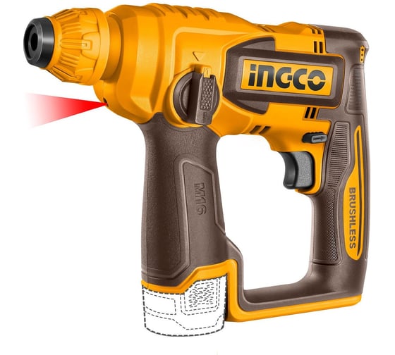 Изображение товара Аккумуляторный перфоратор 16В BL 1.8Дж 2хАКБ 2Ач и ЗУ   INDUSTRIAL INGCO CRHLI16168