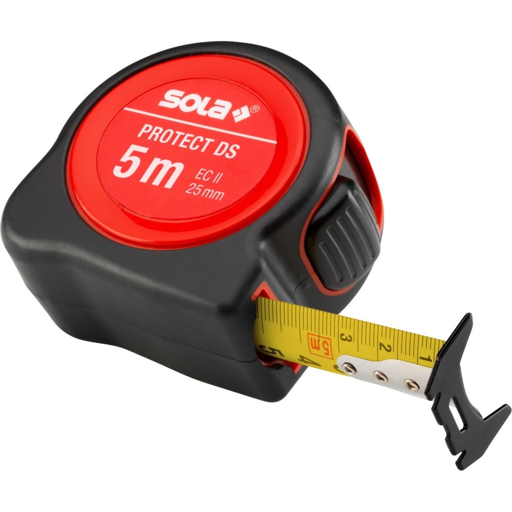 Изображение товара Рулетка SOLA PROTECT PE DS 525 5м 25мм для бытовых и профессиональных измерений