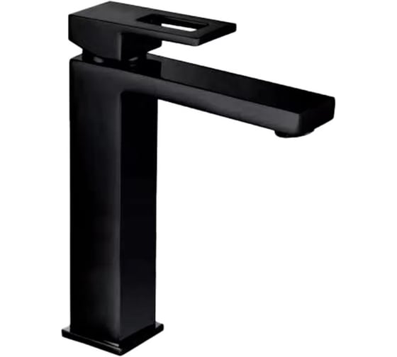 Изображение товара Смеситель для раковины-чаши однорычажный высокий ViEiR черный для накладной чаши и современной ванной V193512-C