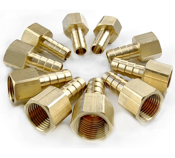 Изображение товара Штуцер пневмо (10 шт; 3/8"ВРх10 мм) Профитт 9276508