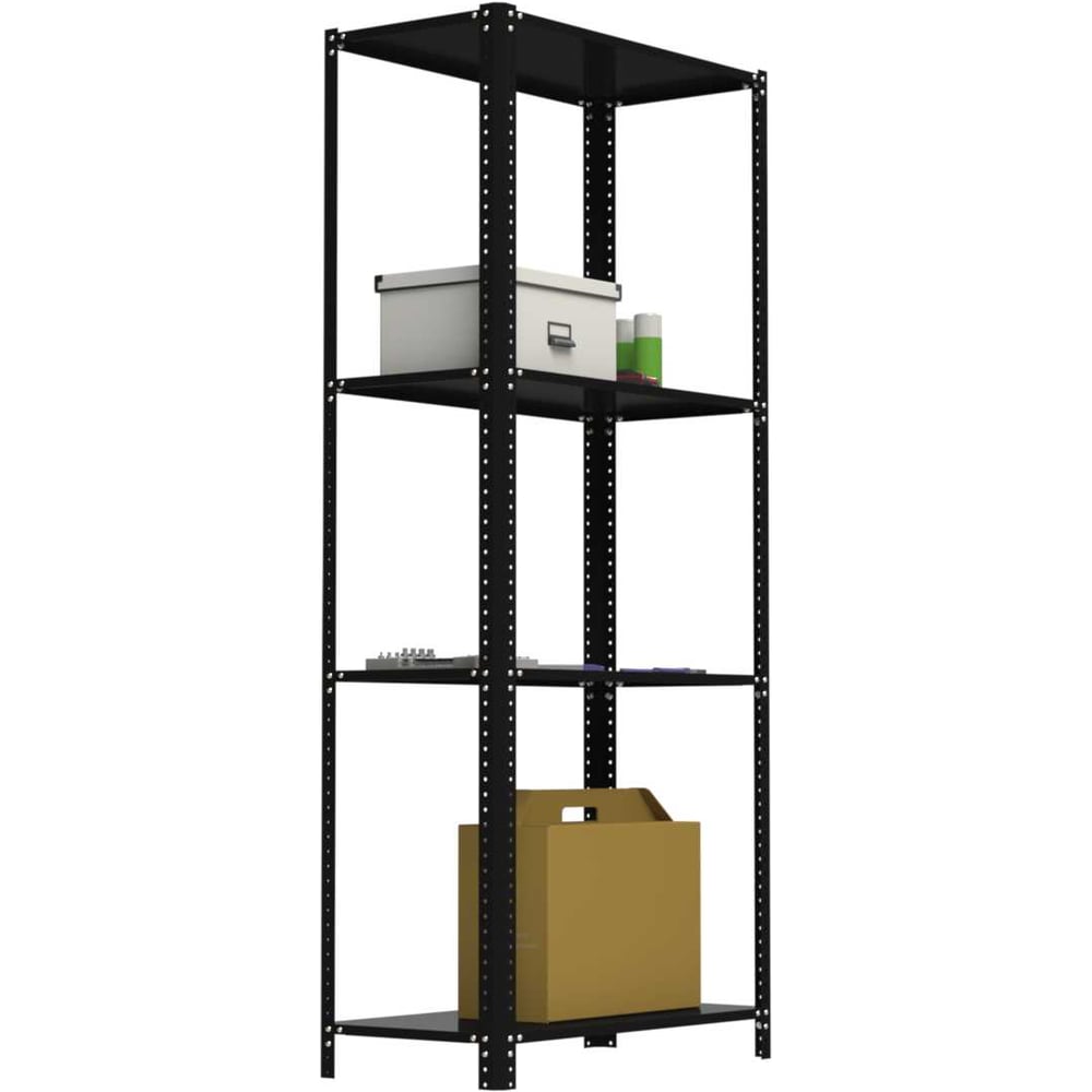 Изображение товара Стеллаж Металекс AIR 1800х800х300 с 4 полками черный
