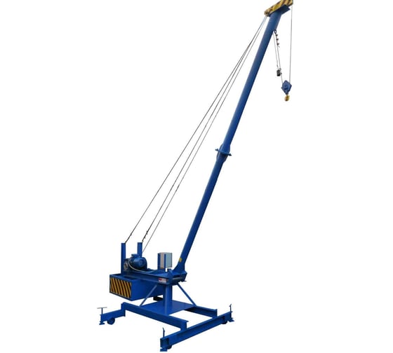 Изображение товара Кран ООО ТМ СЕРВИС ПИОНЕР – 500 ручной поворот г/п 500 кг, вылет крюка 3,0 м, высота подъёма крюка 4,5 м, глубина опускания крюка 50 м, без грузов п/в (С контейнером для грузов), напряжение питания 3ф 380В 1