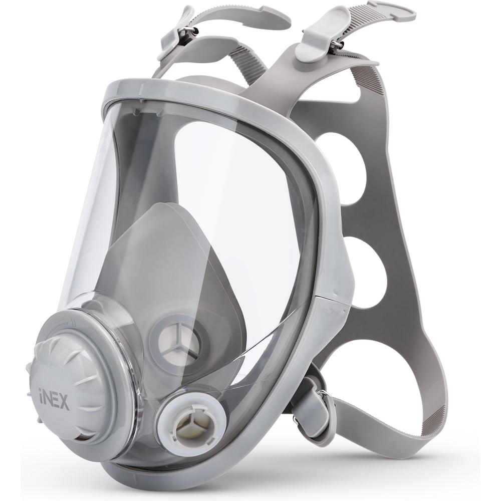 Изображение товара Полнолицевая маска INEX 4300 FFP3 с панорамным стеклом регулируемым оголовьем