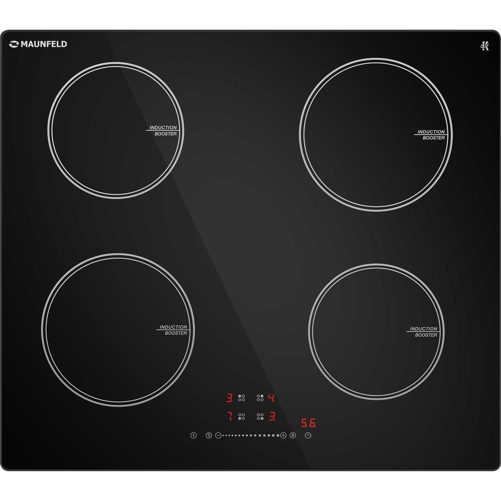 Изображение товара Индукционная варочная панель MAUNFELD CVI594STBK 4 конфорки стильный дизайн