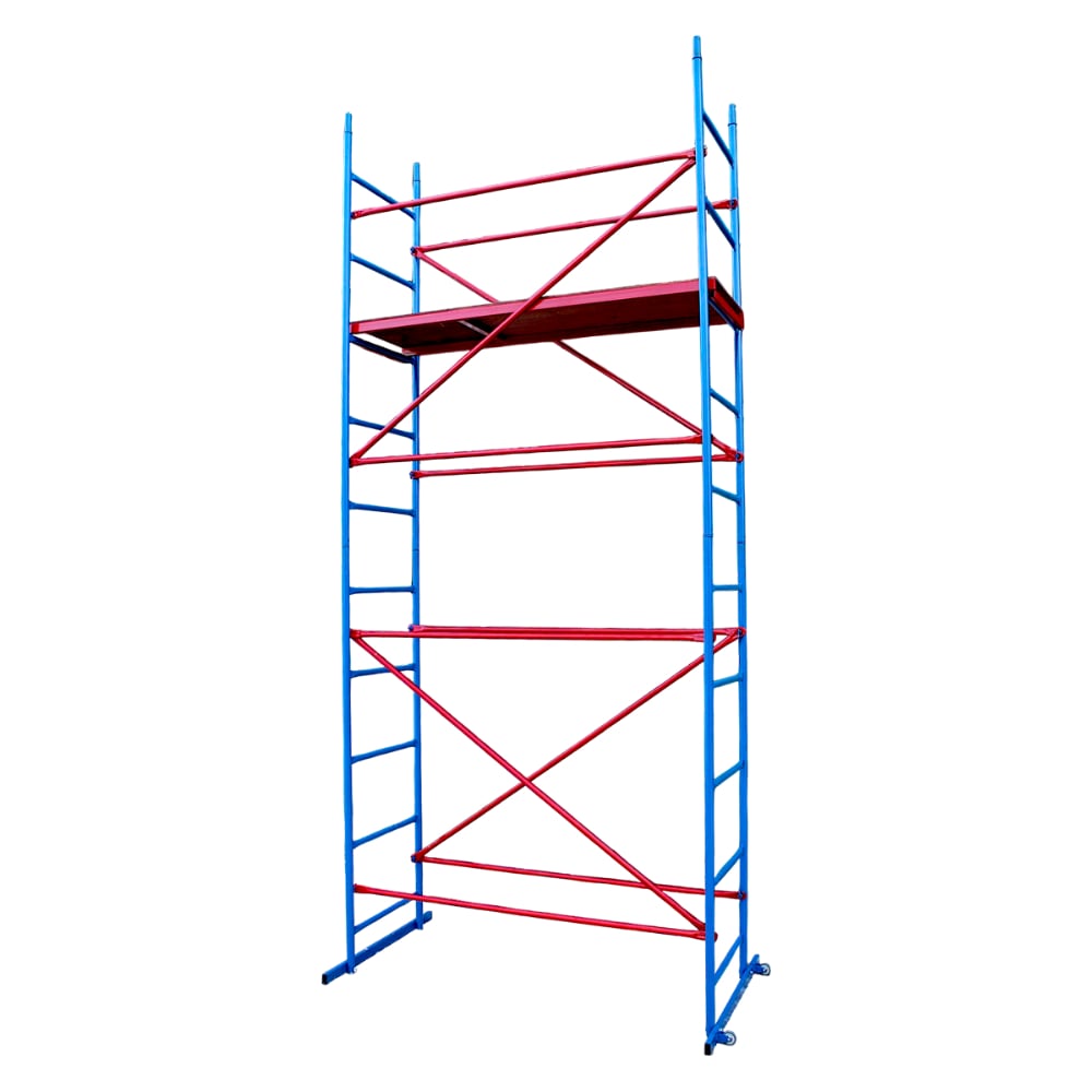 Изображение товара Помост малярный двухярусный ООО РИЗ PMCF PMDF 3.68 м профессиональный сталь