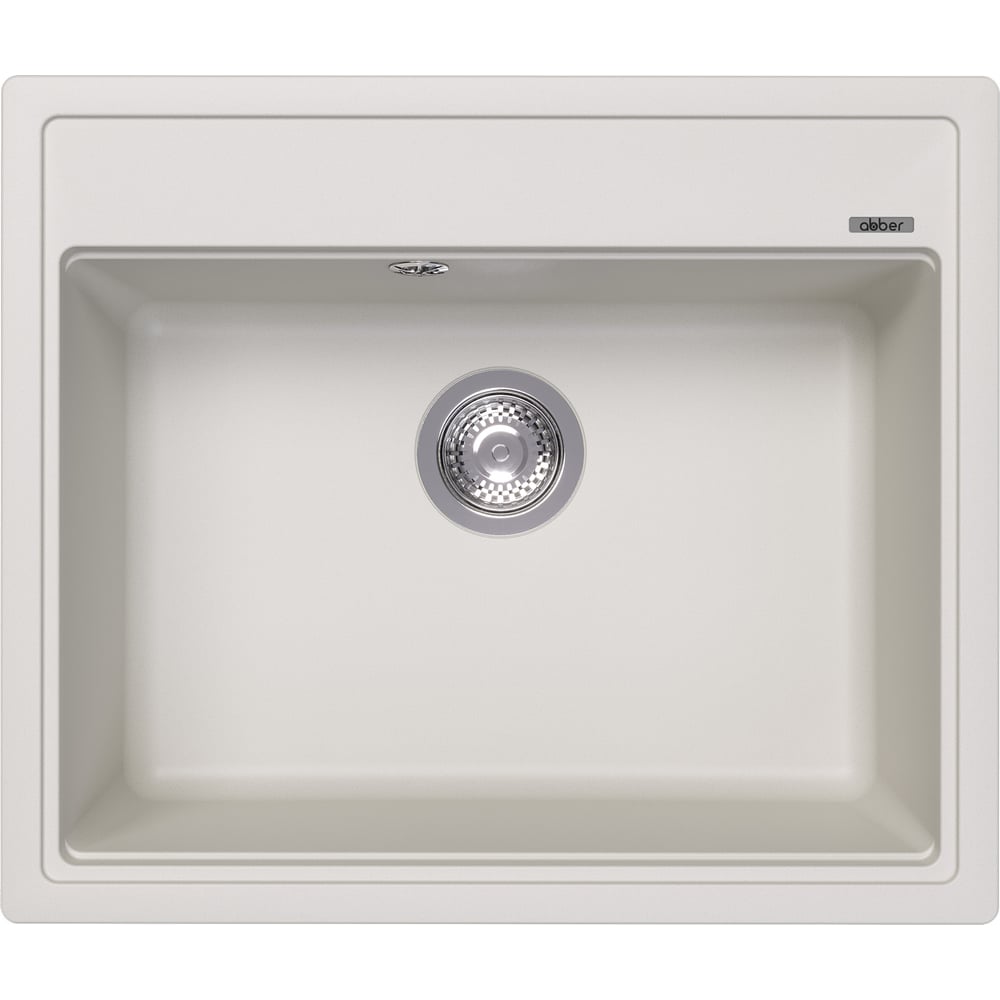 Изображение товара Кухонная мойка ABBER Quarz белый AQ2902W - прямоугольная, матовая, врезная