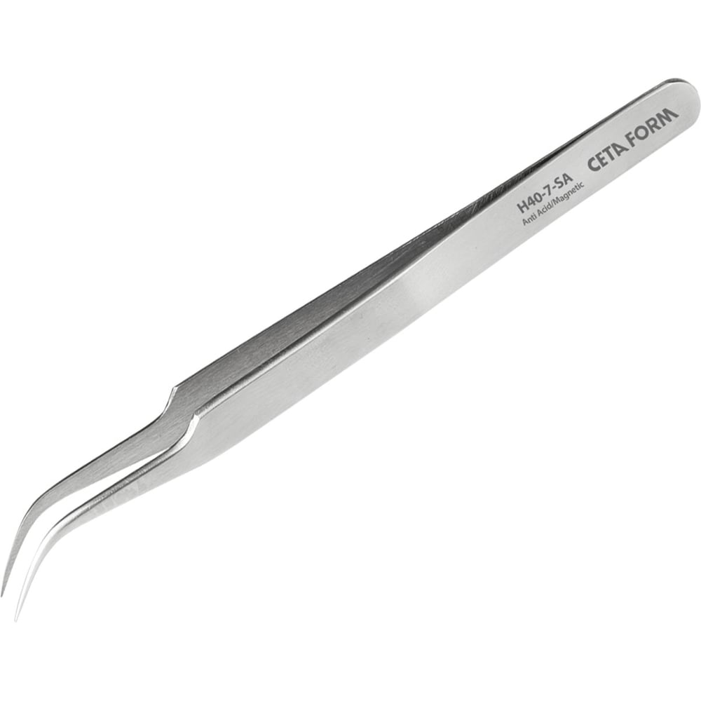 Изображение товара Пинцет игольчатый изогнутый Ceta Form 120 мм профессиональный для пайки монтажа