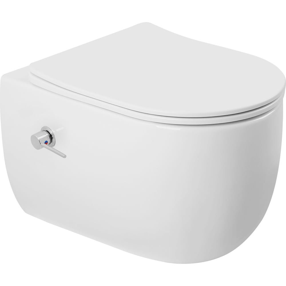 Изображение товара Подвесной унитаз-биде ABBER Bequem с торнадо и быстросъемным сиденьем