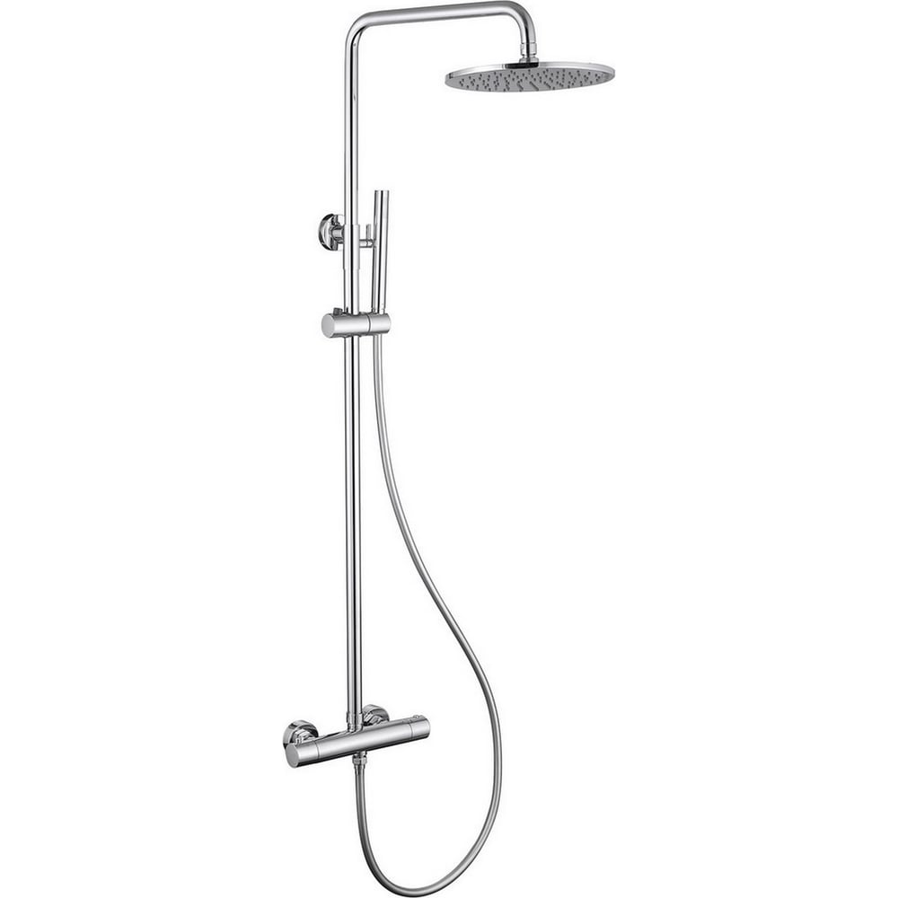 Изображение товара Душевая стойка ABBER Wasser Kreis с термостатом без излива, хром AF8160L