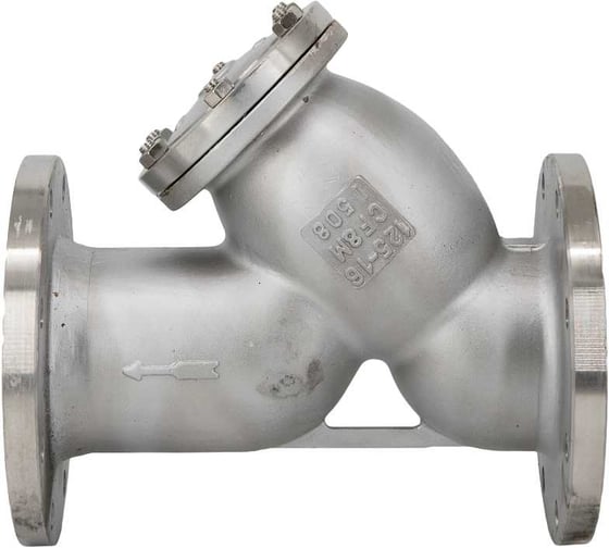 Изображение товара Фильтр фланцевый NEWKEY Y-тип нержавеющий, AISI316 DN 125 (5), (CF8M), PN16 NK-FYS125/6