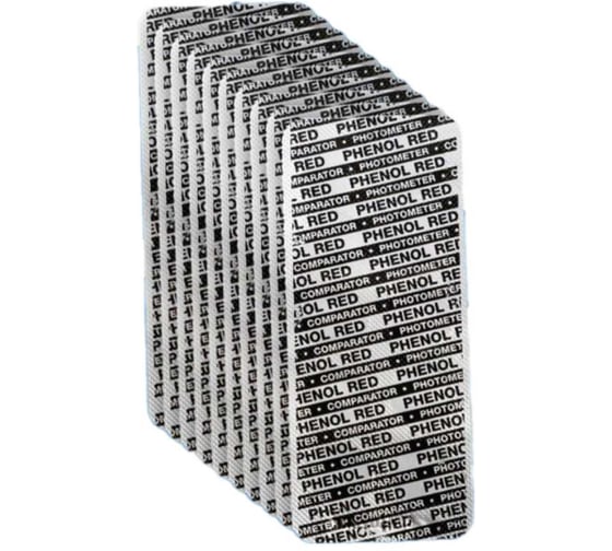 Изображение товара Таблетки для фотометра КЕНАЗ Phenol Red Water-i.d. 100 таблеток (10 блистеров) TbsPpH100