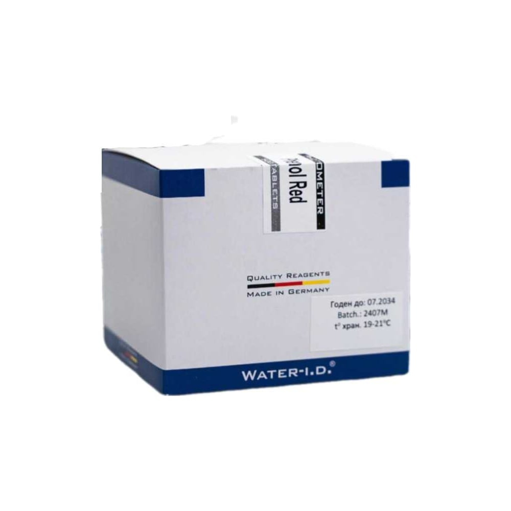 Изображение товара Таблетки для фотометра КЕНАЗ Phenol Red Water-i.d. 500 штук тестирование воды