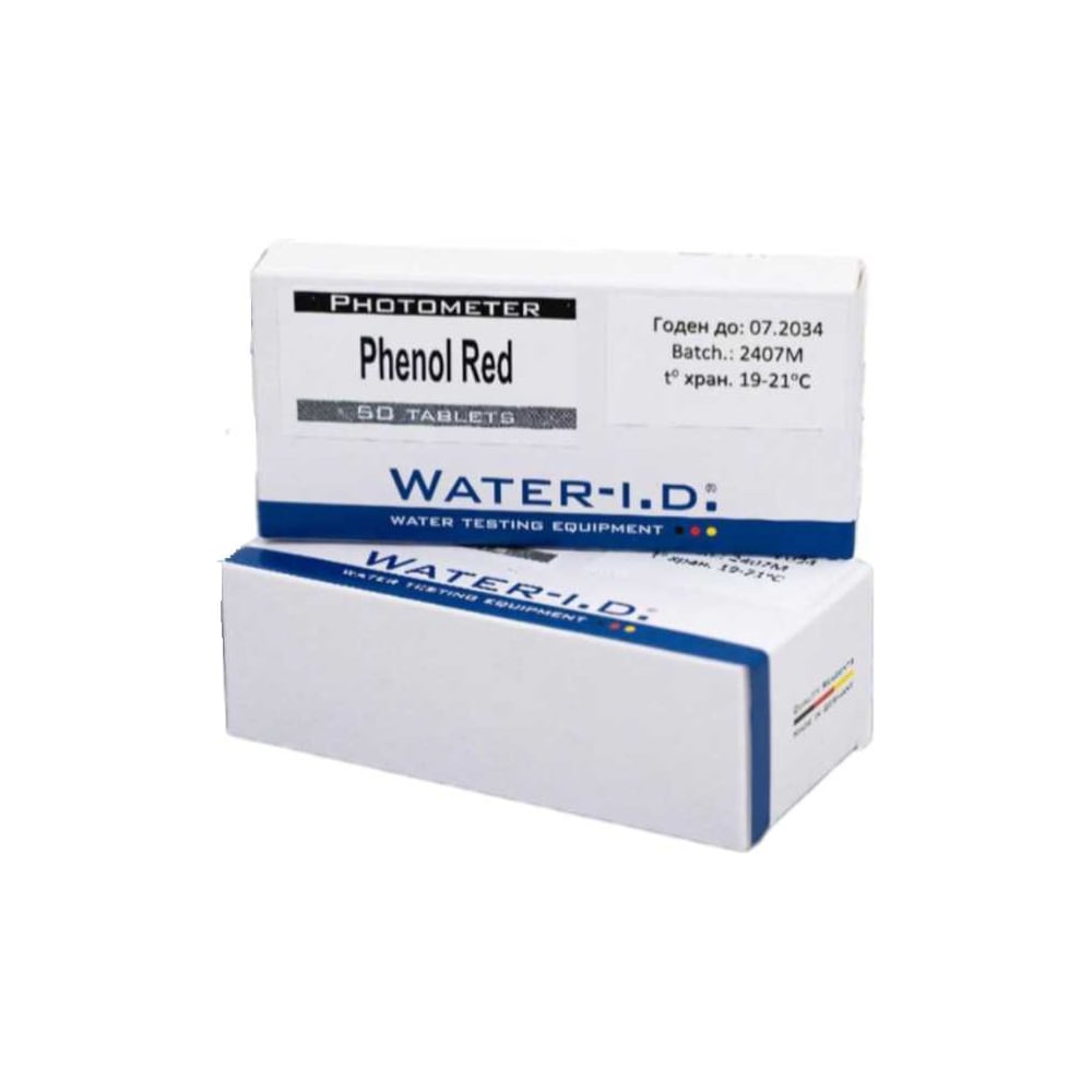 Изображение товара Таблетки для фотометра КЕНАЗ Phenol Red Water-i.d. 50 таблеток для тестирования воды