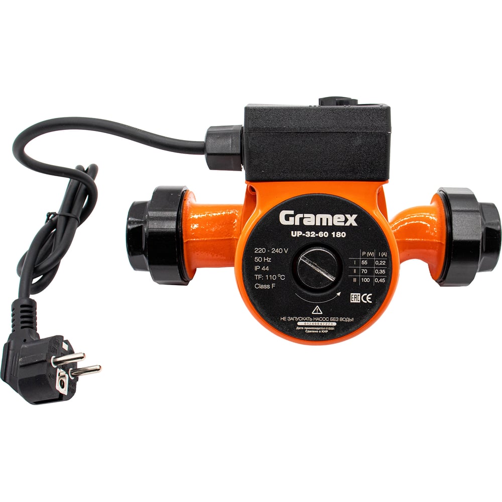 Изображение товара Циркуляционный насос Gramex UP-32-60 100Вт для домашнего отопления и ГВС