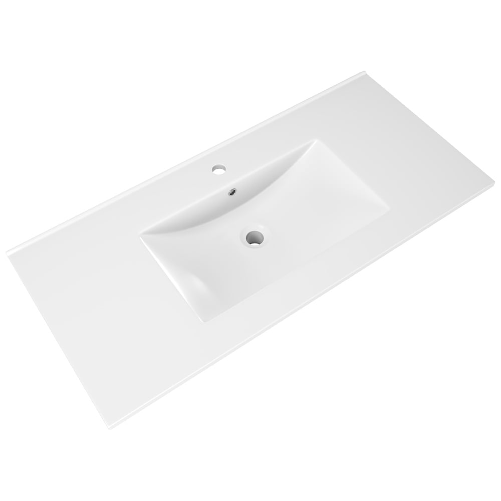 Изображение товара Раковина для ванной Teymi Ritta 100 белая встройка современная классика