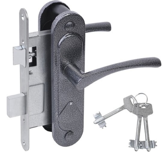 Изображение товара Замок врезной Абсолют ЗВ9.2-07 серебро 00032355