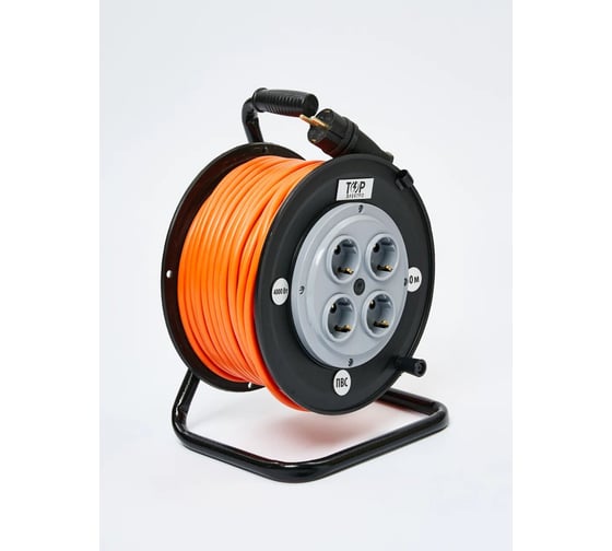 Изображение товара Удлинитель ТОРЭЛЕКТРО ПВС 3500 Вт 25м на катушке (с/з) с термовыключателем 1170