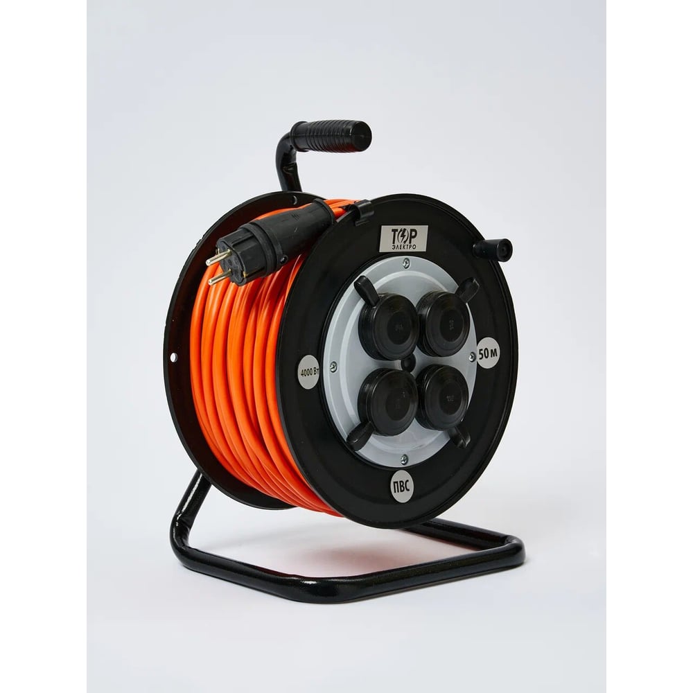 Изображение товара Удлинитель ТОРЭЛЕКТРО ПВС 3500 Вт 15м на катушке IP44 для сада и стройплощадки