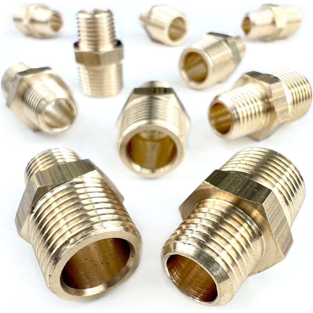 Изображение товара Ниппель переходной пневмо 3/8"НР - 1/4"НР (10 шт) Профитт 9276232