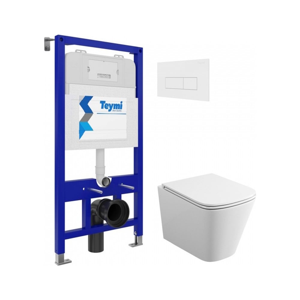 Изображение товара Комплект унитаз с инсталляцией Teymi Helmi S F F00411 и Aina 52