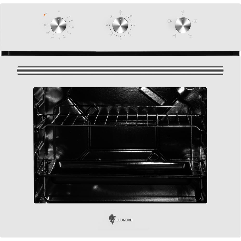 Изображение товара Встраиваемый электрический духовочный шкаф Leonord LEO-60003W с таймером и объемом 63л
