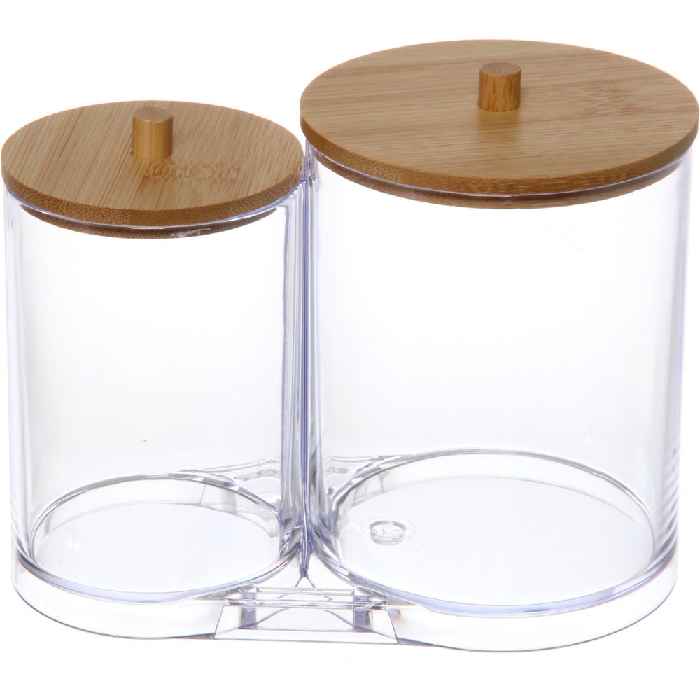 Изображение товара Диспенсер для ватных дисков и палочек Селфи БРАМИНГЕМ прозрачный