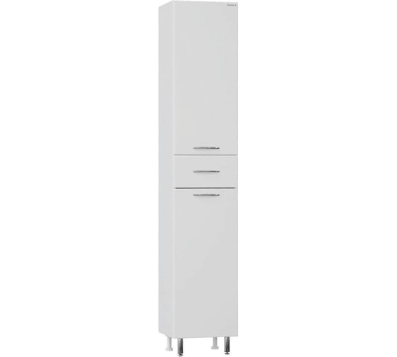 Изображение товара Пенал Onika Модерн 36 напольный, белый, с бельевой корзиной, левый 403602