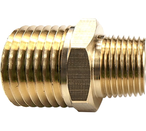 Изображение товара Ниппель латунный переходной пневмо 1/2"НР - 1/4"НР Профитт 9276263