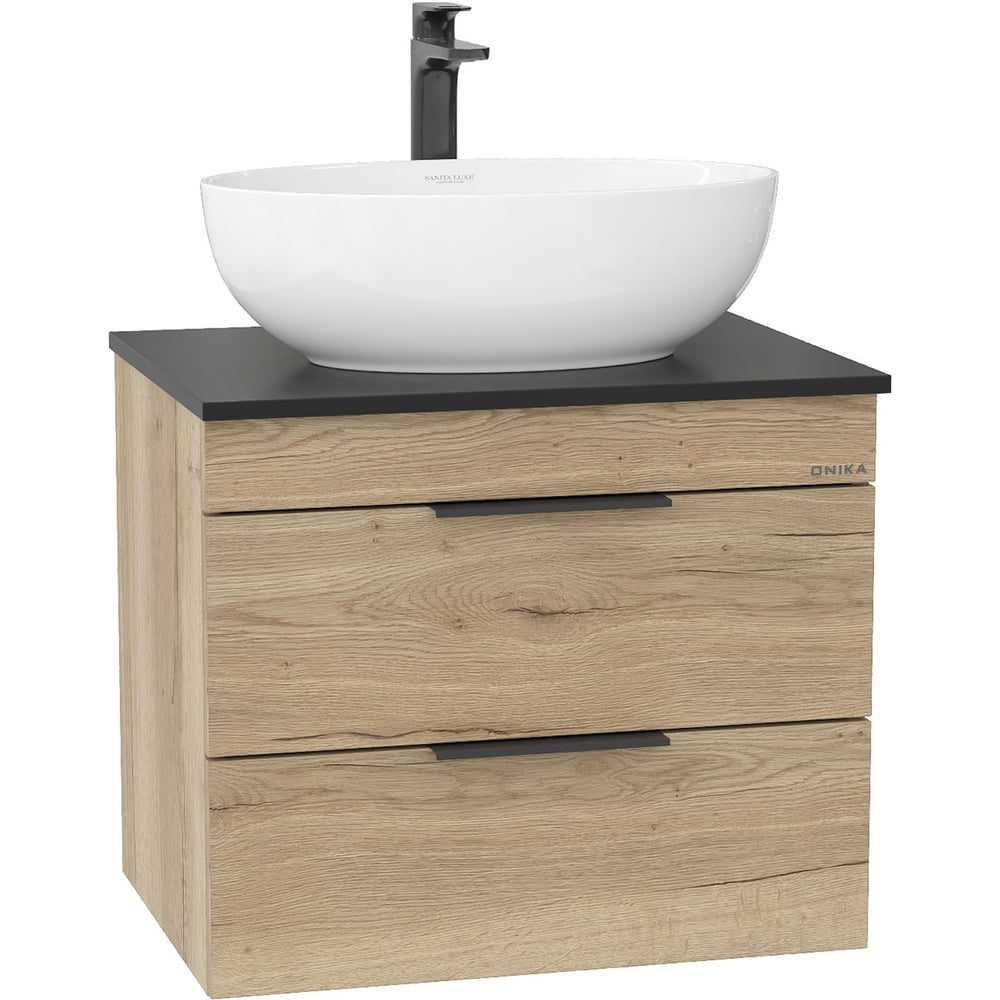 Изображение товара Тумба с раковиной Onika Легран 60 подвесная дуб галифакс
