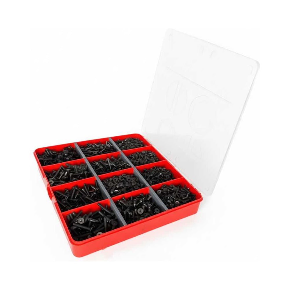 Изображение товара Винты потай М4 и М5 черные 10.9 DIN7991 набор 6 шт.