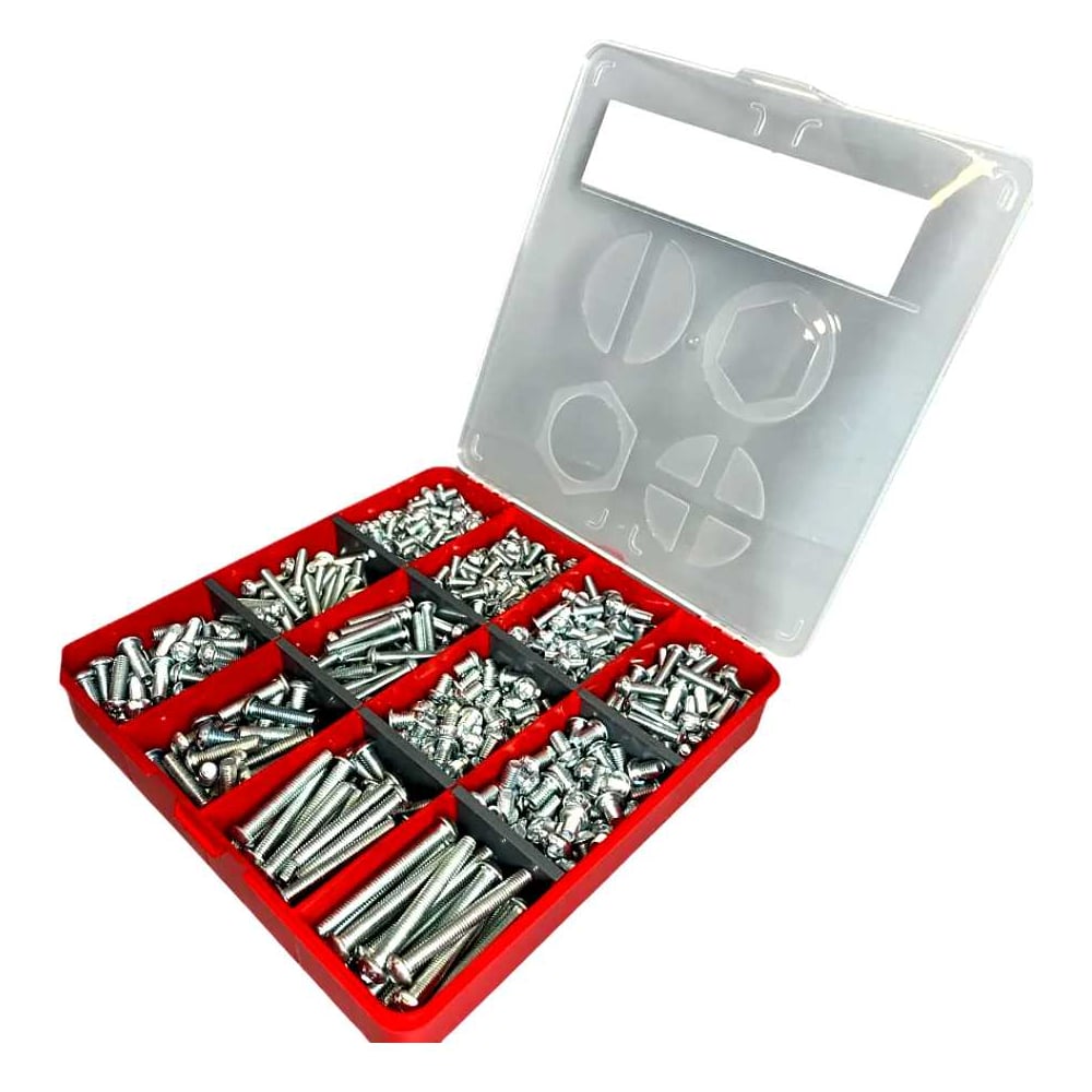 Изображение товара Винты 23 Болта шестигран М5,М6 оц 7380 к.п.10.9 органайзер набор 3 20000048