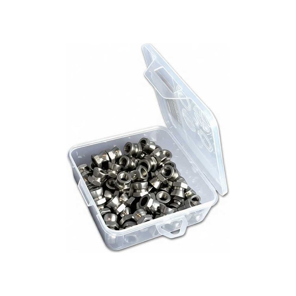 Изображение товара Гайка антивандальная нержавеющая М8 в органайзере 60шт