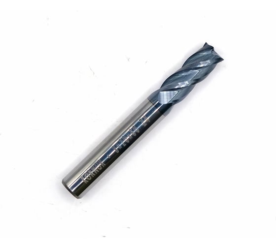 Изображение товара Фреза концевая твердосплавная KORNOR 8х20х60 Z4 ц/х-8мм HRC45 AlTiN (плоский торец) 45108200604