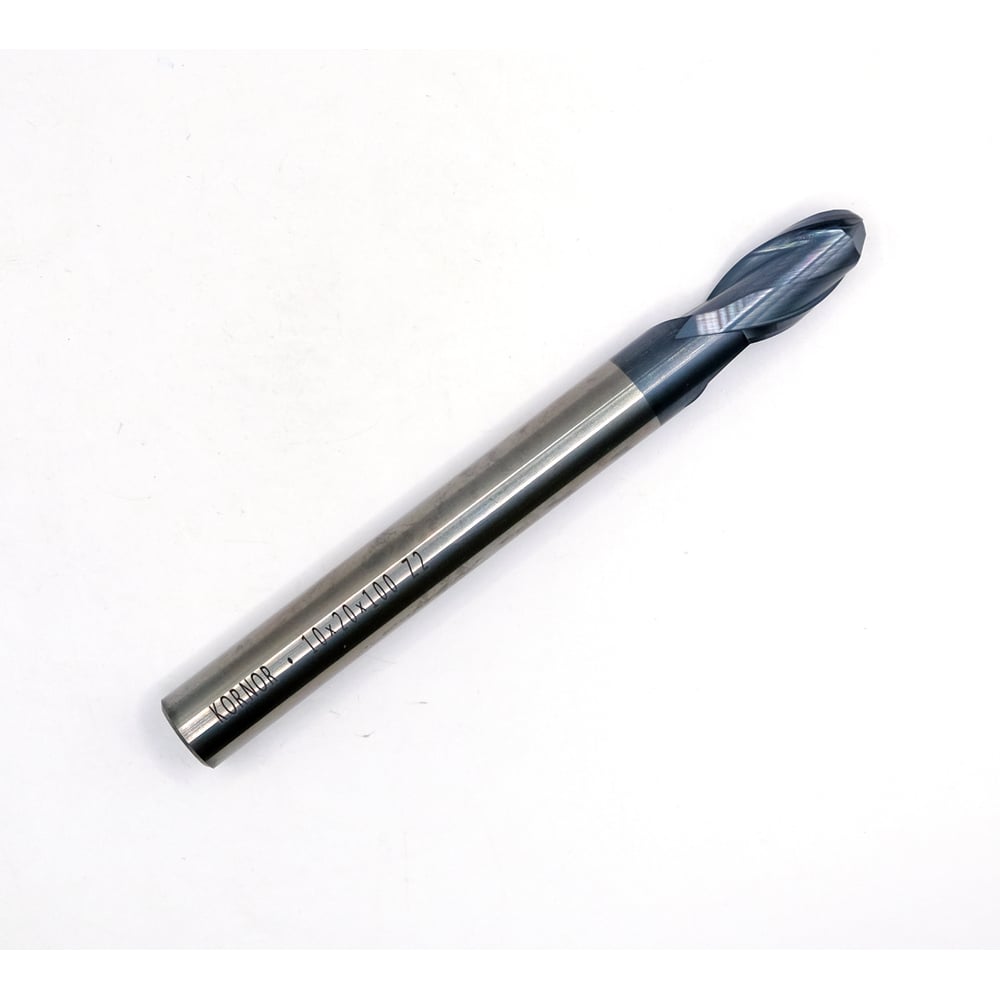 Изображение товара Фреза концевая твердосплавная KORNOR 10х40х100 Z4 ц/х-10мм AlTiN