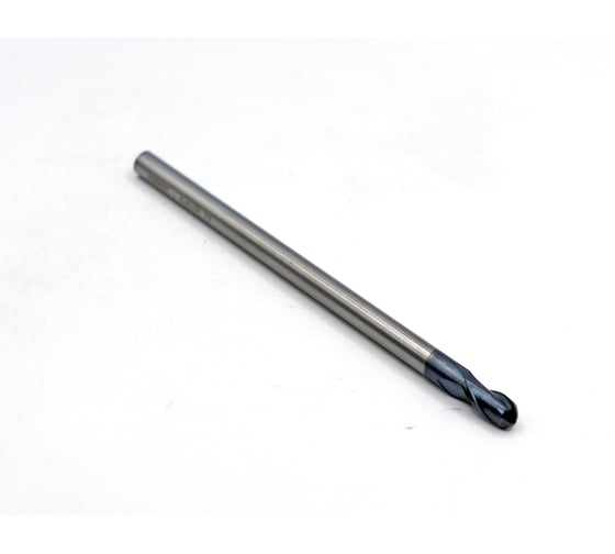 Изображение товара Фреза концевая твердосплавная KORNOR 4х8х75 Z2 ц/х-4мм HRC45 AlTiN (круглый торец) 45204080752