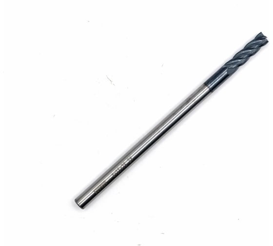 Изображение товара Фреза концевая твердосплавная KORNOR 4х15х75 Z4 ц/х-4мм HRC45 AlTiN (плоский торец) 45104150754